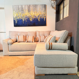 Sofá Leblon Premium Mezcla Cinza  - ENTREGA INMEDIATA